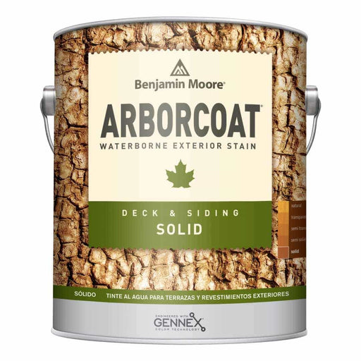Benjamin Moore GAL Arborcoat Waterborne Exterior Stain - Solid Matte Tint Base / SOLID