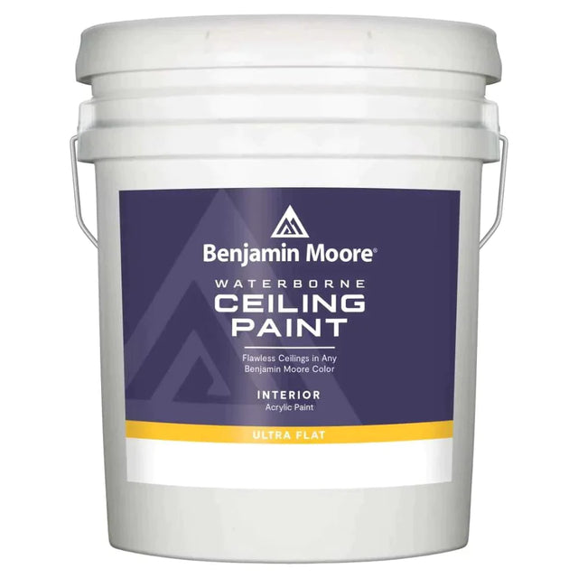 Benjamin Moore 5 GAL Waterborne Ceiling Paint - Ultra Flat White Base