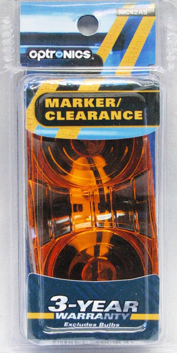 Optronics Surface Mount Dual-Bulb Marker/Clearance Light, Yellow AMBER