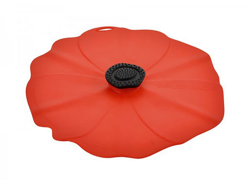 Charles Viancin Silicone 8 Inch Poppy Lid RED
