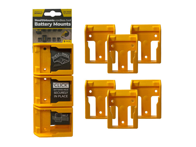 STEALTHMOUNTS DEWALT 20/60V BATTERY MOUNTS