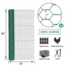 Garden Zone 36in x 25ft Green Vinyl Chicken Wire with 1in Openings GREEN / 1IN_3X25FT