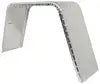 C.E. Smith Single Axle Trailer Fender, Jeep Style, Aluminum Tread Plate SILVER