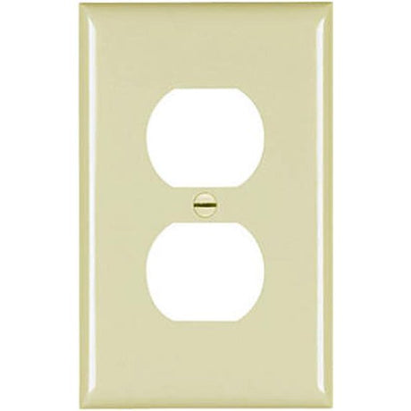 Pass & Seymour 1 Gang Jumbo Wall Plate for 1 Duplex, Ivory IVORY