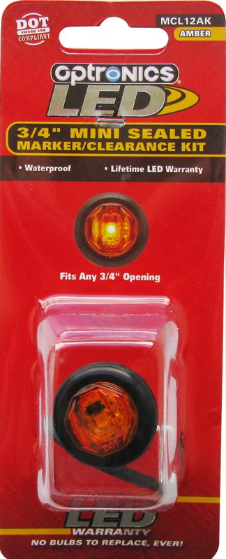 Optronics Yellow LED Sealed Marker/Clearance Light AMBER
