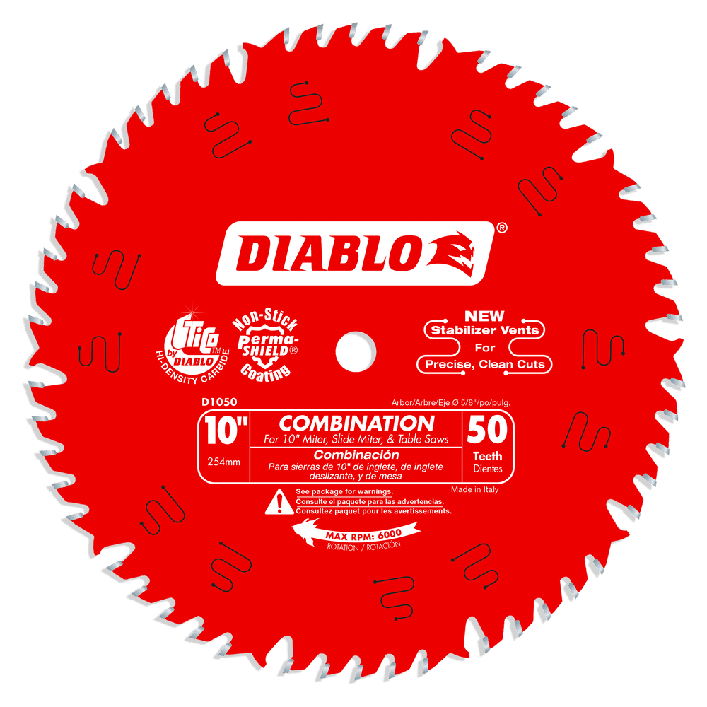 DIABLO 10 in. x 50 Tooth Combination Saw Blade