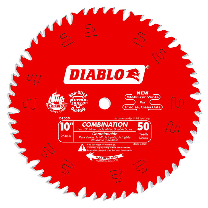 DIABLO 10 in. x 50 Tooth Combination Saw Blade