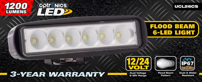 Optronics Flood Beam 6-LED Light Bar