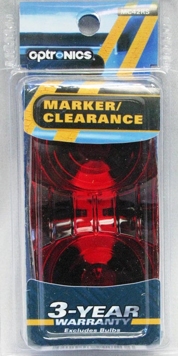 Optronics Surface Mount Dual-Bulb Marker/Clearance Light, Red RED