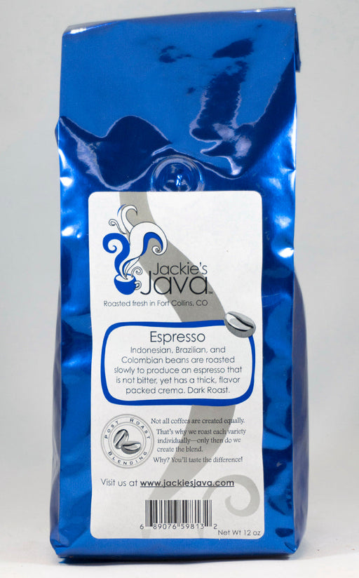Jackie's Java Espresso Coffee Smooth
