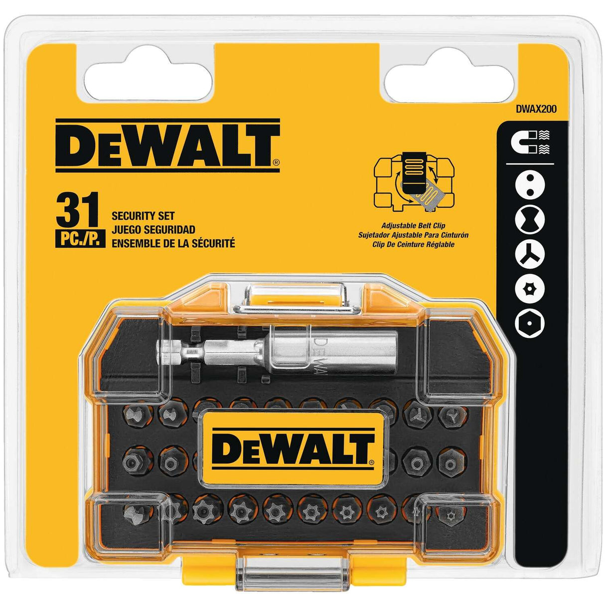 Dewalt Security Bit Set - 31 PIECE