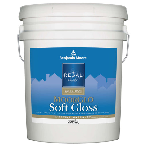 Benjamin Moore 5 GAL MOORGLO Regal Select Exterior Paint - Tintable Soft Gloss 1X /  / SOFT_GLASS
