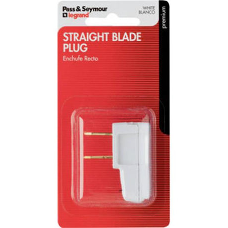 Pass & Seymour Right-Angle Quick Attach Plug, White WHITE