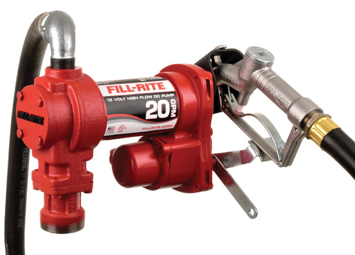 Tuthill/Fill-Rite 12V DC 20 GPM Fuel Transfer Pump with Nozzle