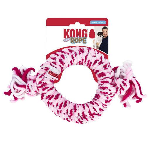 Kong Rope Ring Puppy Toy, Medium PINK