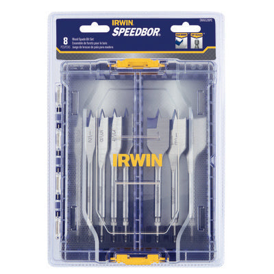IRWIN INDUSTRIAL TOOL SPEEDBOR Pro Spade Drill Bit Set - 8 Piece