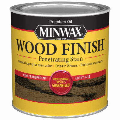 Minwax Wood Finish Semi-Transparent QUART - EBONY EBONY / QT