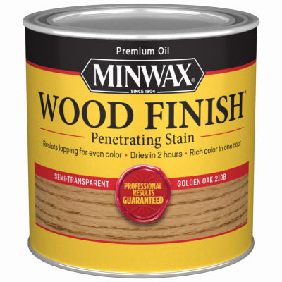 Minwax Wood Finish Semi-Transparent HALF PINT - GOLDEN OAK GLDNOAK