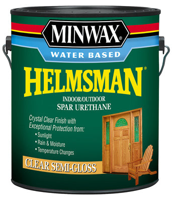 Minwax Water Based Helmsman Indoor/Outdoor Spar Urethane Finish GAL - SEMI-GLOSS - CLEAR CLEAER /  / SEMI_GLOSS