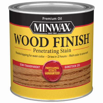 Minwax Wood Finish Semi-Transparent HALF PINT - GUNSTOCK GUNSTOCK_231