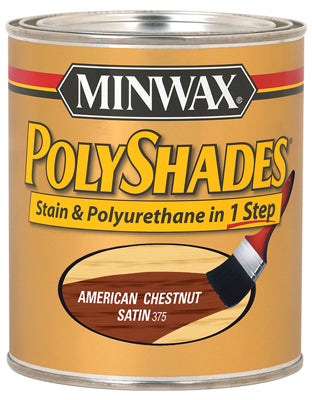 Minwax Polyshades Wood Stain Finish QUART - SATIN - AMERICAN CHESTNUT AMERICAN_CHESTNUT /  / SATIN