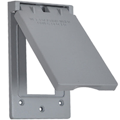 Missing Vendor Weatherproof GFI Receptacle Flip Cover - Vertical - GRAY GREY