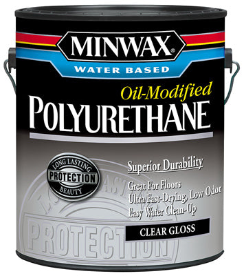 Minwax Water-Based Oil-Modified Polyurethane GAL - GLOSS - CLEAR