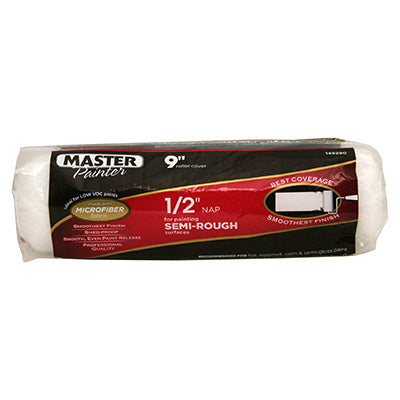 Master Painter 9 in. x 1/4 in. Microfiber Paint Roller Cover - Nap 9X1/2IN