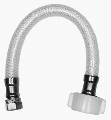 Homewerks 9 In. Toilet Connector - Reinforced Poly Vinyl - 3/8 In. Compression