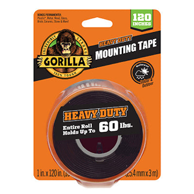 Gorilla Glue 120 in. Heavy Duty Mounting Gorilla Tape XL BLACK