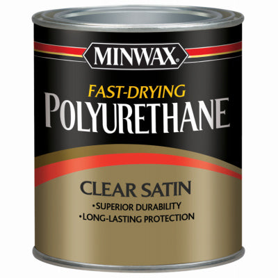 Minwax Fast-Drying Polyurethane Finish QUART - SATIN - CLEAR QT