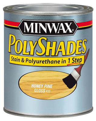 Minwax Polyshades Wood Stain Finish HALF PINT - GLOSS - HONEY PINE HONEY_PINE / 1/2PT