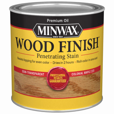 Minwax Wood Finish Semi-Transparent HALF PINT - COLONIAL MAPLE COLON_MAPLE / 1/2PT