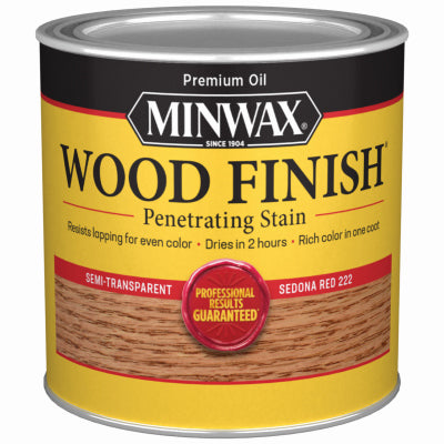 Minwax Wood Finish Semi-Transparent QUART - SEDONA RED SDNMIST