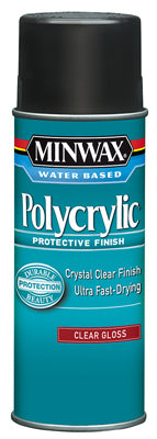 Minwax Polycrylic Protective Finish 11.5 OZ SPRAY - GLOSS - CLEAR GLOSS