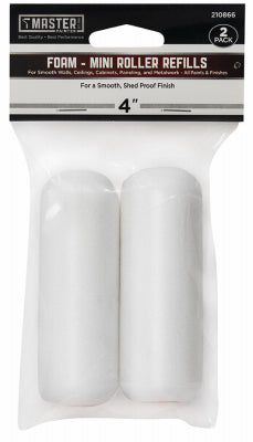 Master Painter 4 in. Paint Roller Covers - High-Density Foam - 2 PACK / 4IN