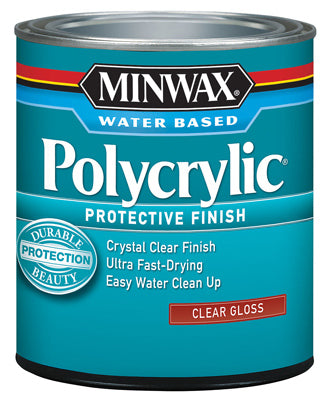 Minwax Polycrylic Protective Finish QUART - GLOSS - CLEAR GLOSS