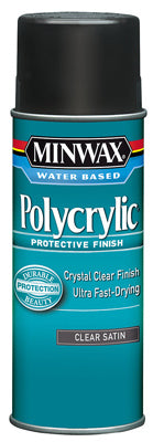Minwax Polycrylic Protective Finish 11.5 OZ SPRAY - SATIN - CLEAR SATIN