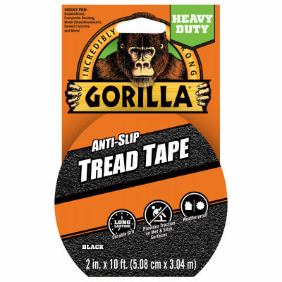 Gorilla Glue 10 FT Anti-Slip Tread Tape - BLACK BLACK