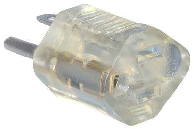 Master Electrician Clear Lighted-End Grounding AdapteR 15A