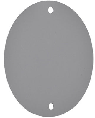 Missing Vendor Weatherproof Round Blank Cover - GRAY GREY