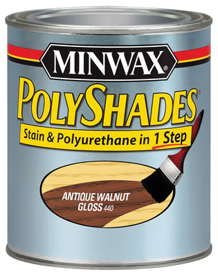 Minwax Polyshades Wood Stain Finish QUART - GLOSS - ANTIQUE WALNUT ANTIQUE_WALNUT / QT