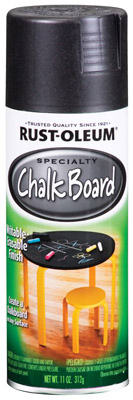 RUST-OLEUM 11 OZ Specialty Spray - Flat Black Chalkboard BLACK / FLAT