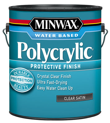 Minwax Polycrylic Protective Finish GAL - SATIN - CLEAR GAL