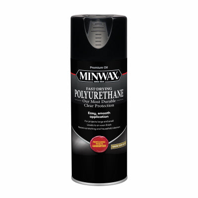 Minwax Fast-Drying Polyurethane Finish 11.5 OZ SPRAY - SEMI-GLOSS - CLEAR 11.5OZ