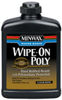 Minwax Water-Based Wipe-On Polyurethane Finish PINT - SATIN - CLEAR PT