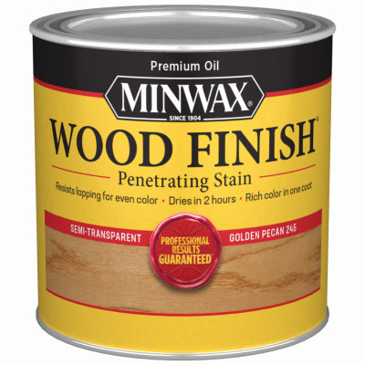Minwax Wood Finish Semi-Transparent HALF PINT - GOLDEN PECAN GOLDEN_PECAN / 1/2IN
