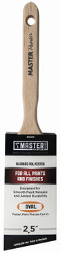 Master Painter 2-1/2 in. Semi Oval Angle Sash Paint Brush