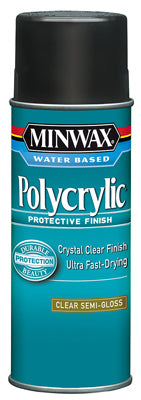 Minwax Polycrylic Protective Finish 11.5 OZ SPRAY - SEMI-GLOSS - CLEAR SEMI_GLOSS