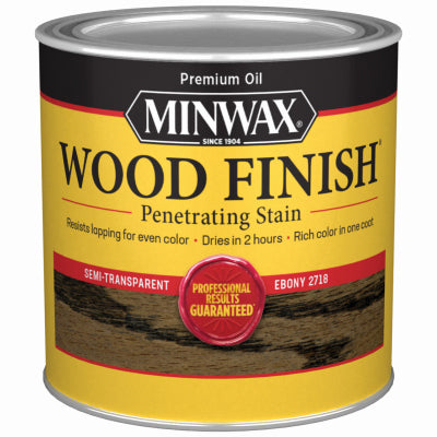 Minwax Wood Finish Semi-Transparent HALF PINT - EBONY EBONY / 1/2PT